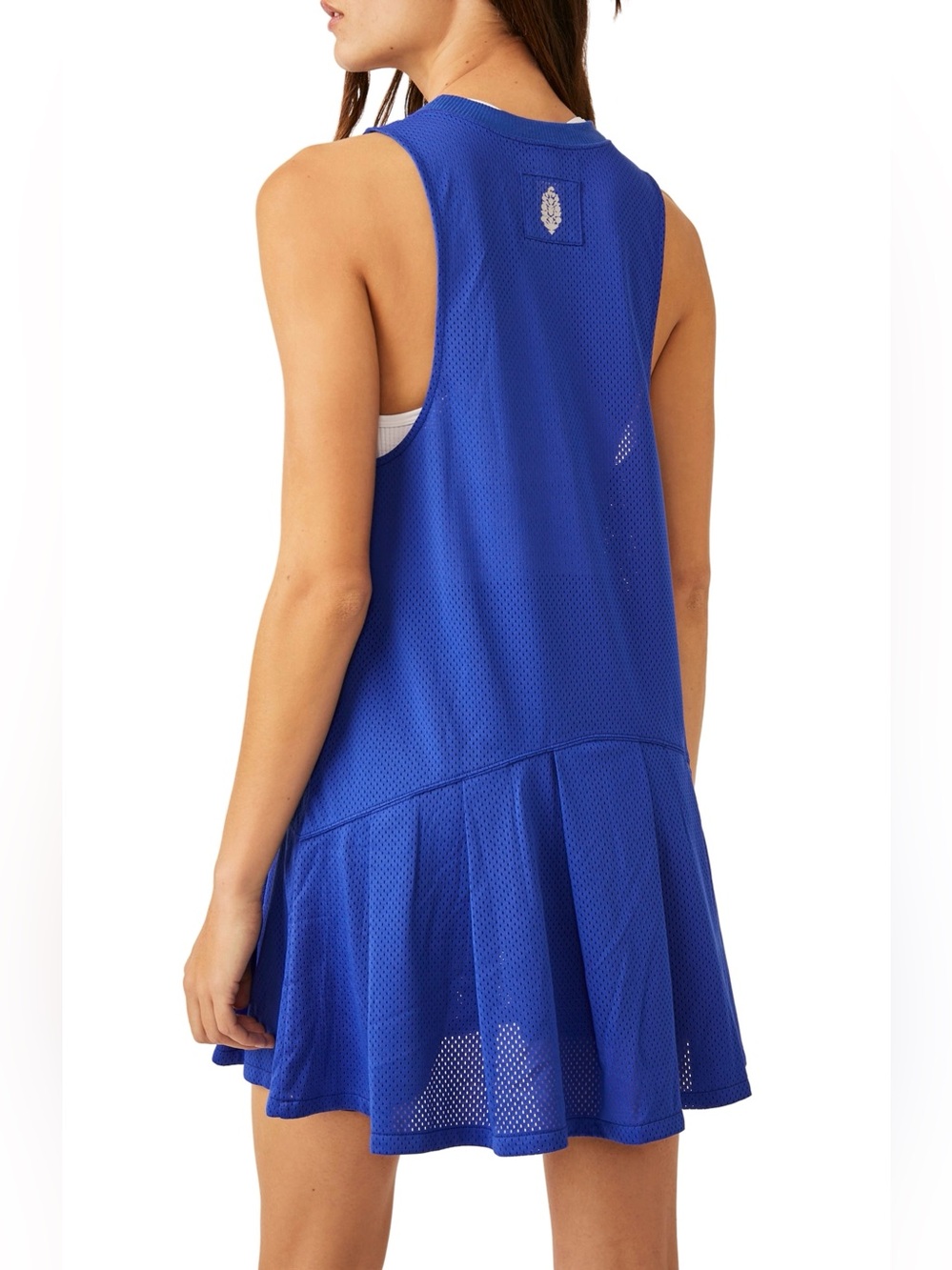 Free People Courtside Pleated Sheer Mesh Dress - Picture 3 of 11